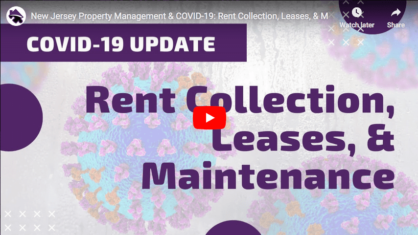 New Jersey Property Management & COVID-19: Rent Collection, Leases, & Maintenance